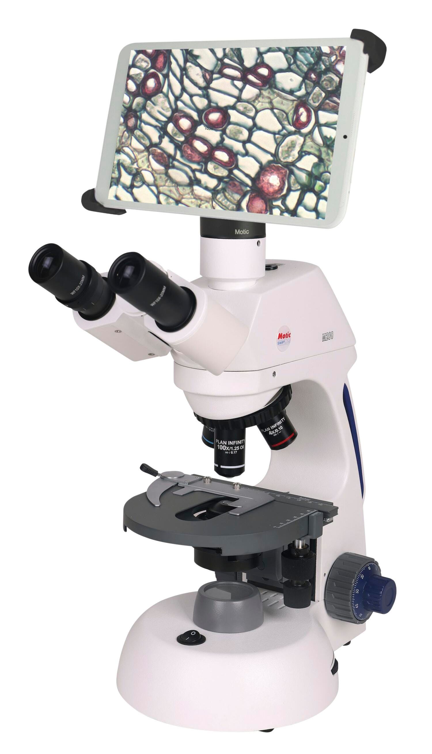 Swift Optical M18 Compound Microscope with 8 Inch Tablet